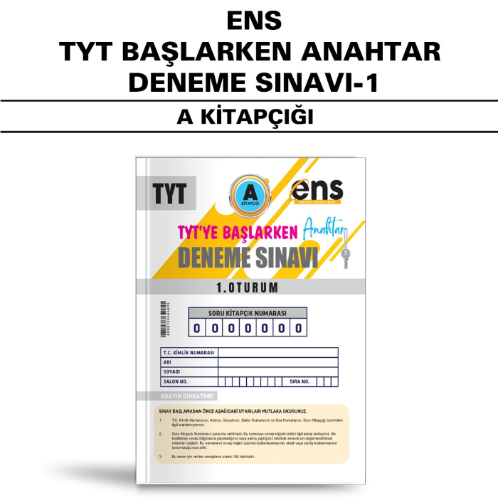 ENS TYT BAŞLARKEN ANAHTAR SNV 0-A - 2024-25